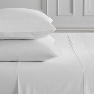 Luxury White Sheet Set 400-Thread-Count Sateen Wide Hem,King  & Queen, $189.00US